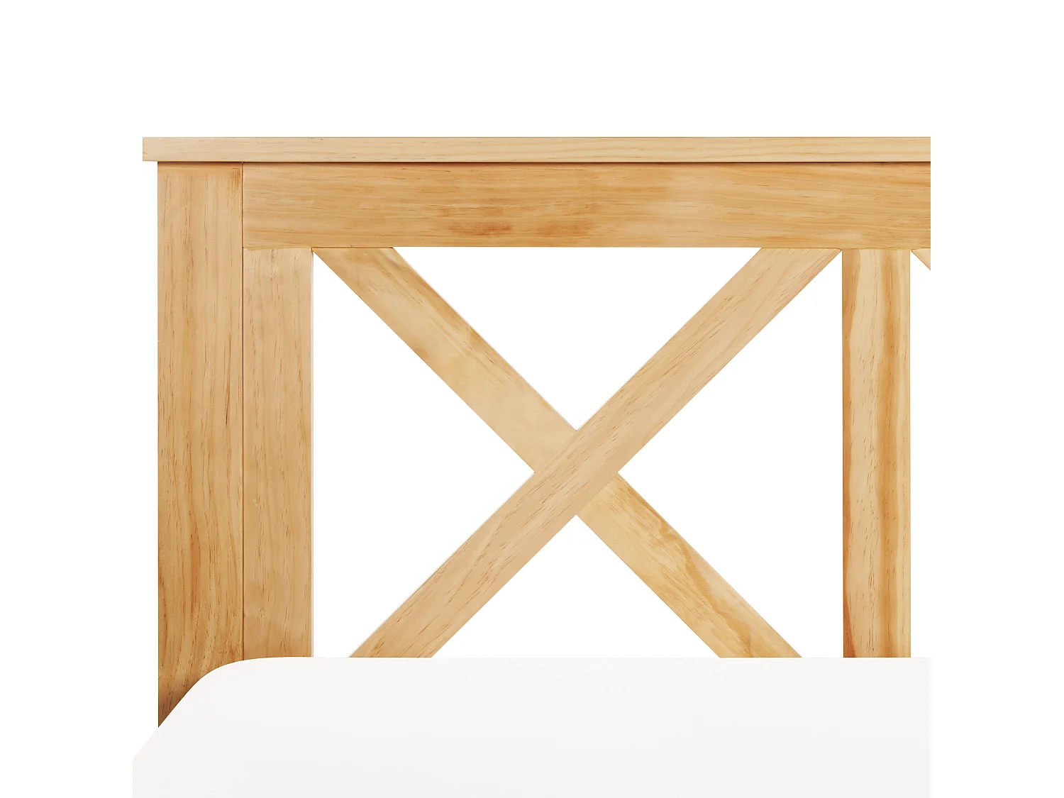 Lit avec sommier Bois de pin TANNAY 180 x 200 cm Marron clair