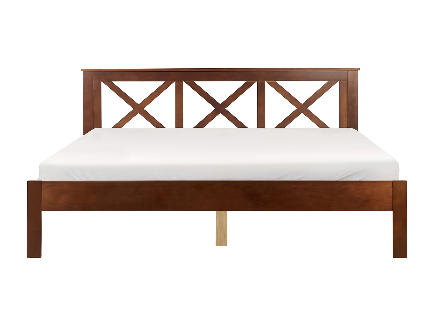 Cama Madeira TANNAY 180 x 200 cm Castanho escuro