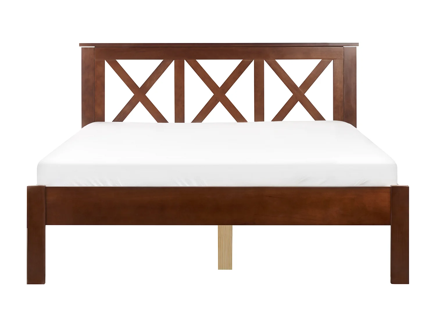 Bed Dennenhout TANNAY 140 x 200 cm Donkerbruin