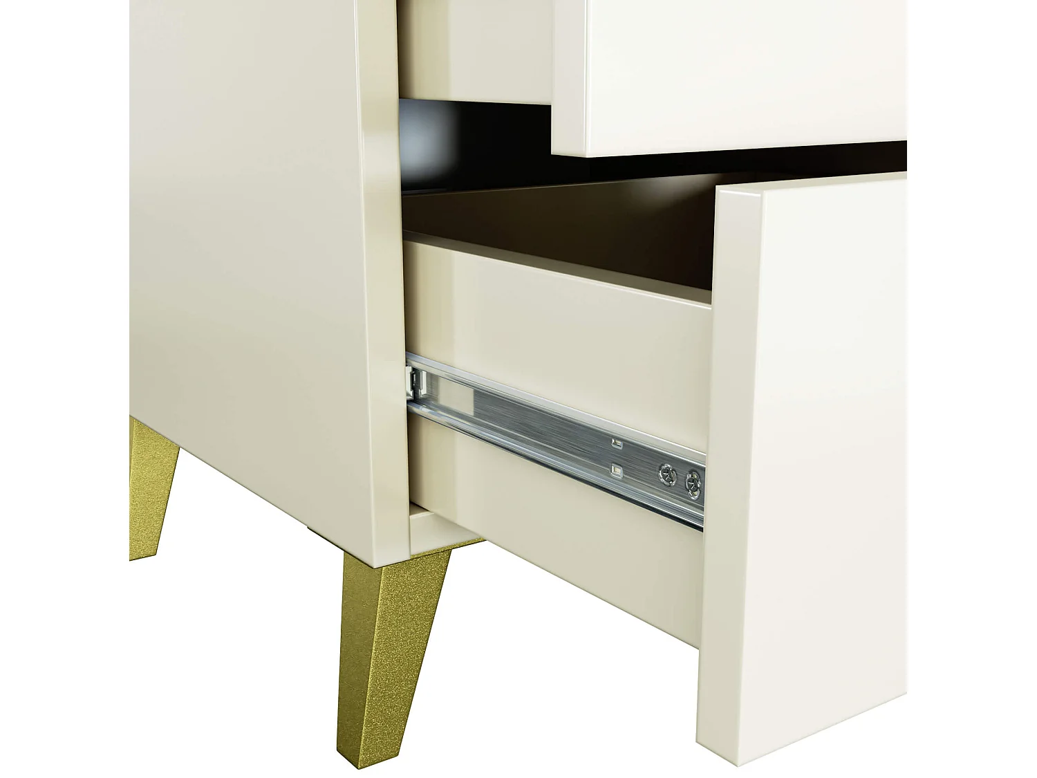 Table de chevet AKORD MOBI Cachmire 40 cm 2 tiroirs 40x37x43 cm