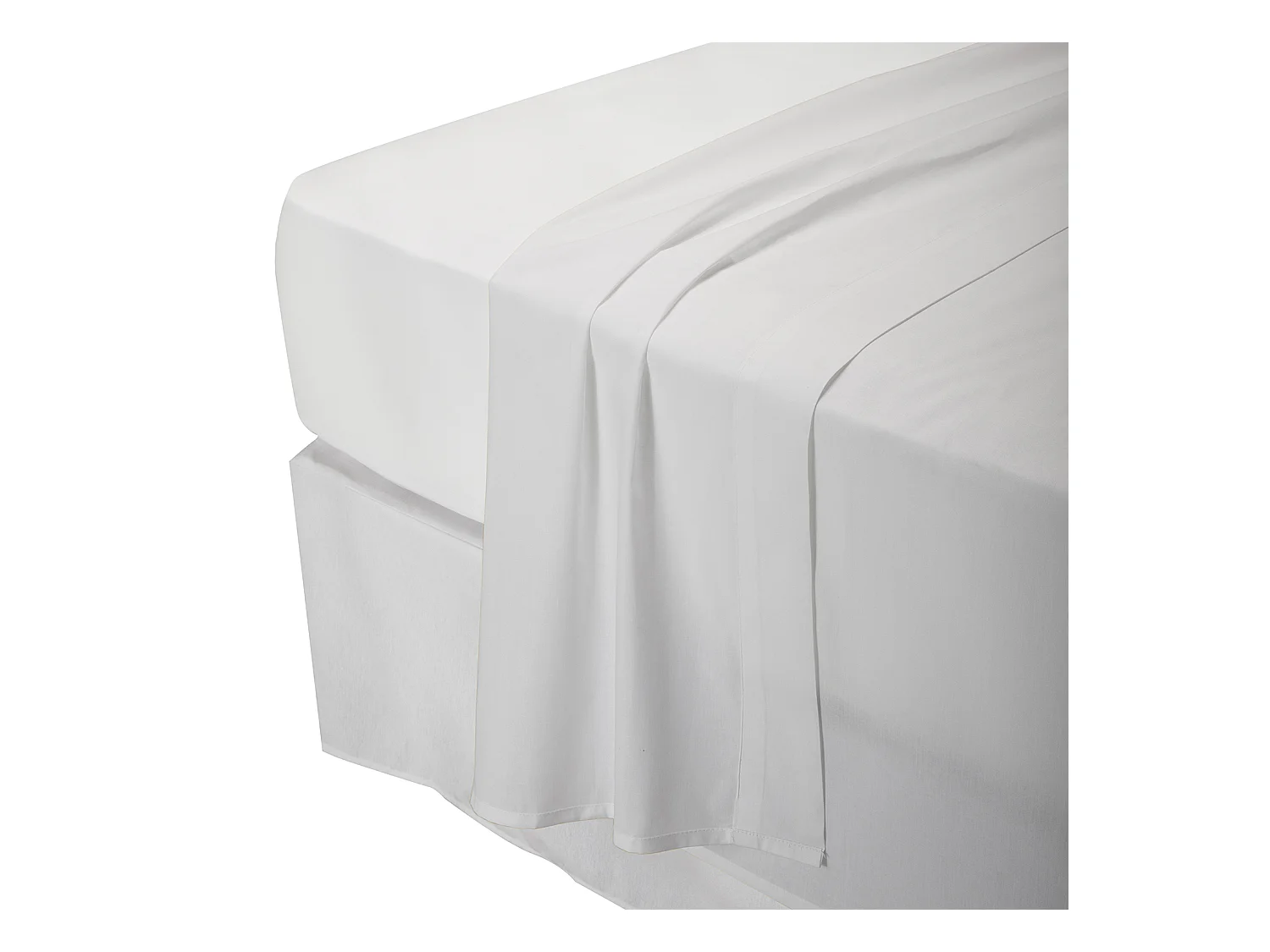 100% perkalkatoenen bedlinnen 200 thread count witte kleur