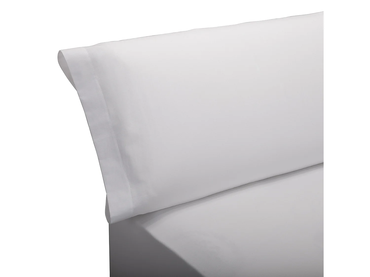 Parure de lit 135 x 190 cm en percale de coton blanc, PIKOLIN HOME