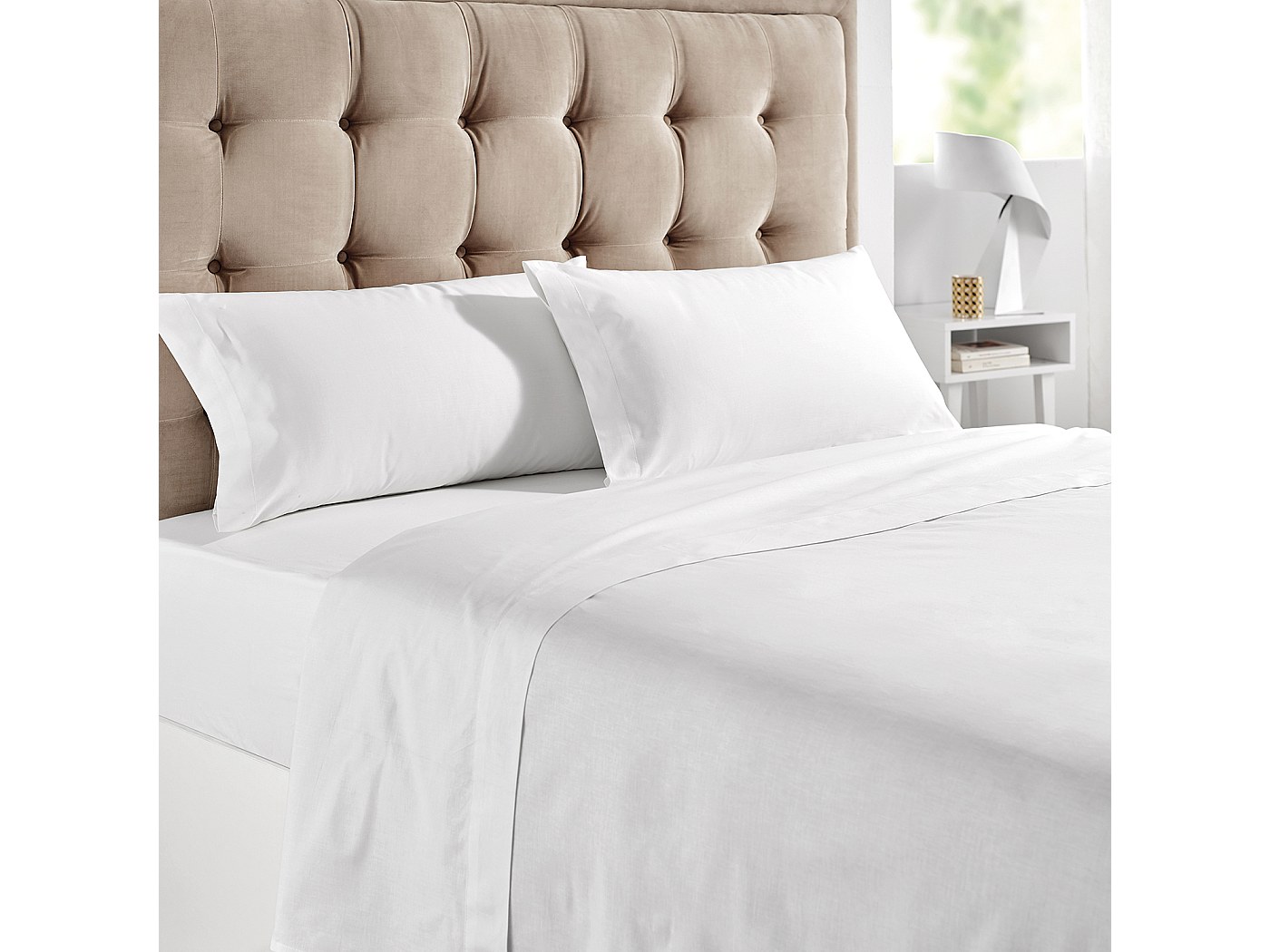 Homescapes Parure De Lit Taupe 100% Coton Egyptien 330 Fils 160 X 220 Cm 95640198