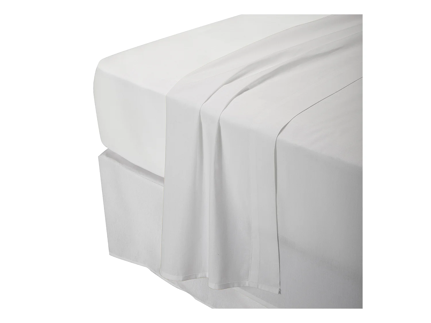 100% katoenen ademend bedlinnen 150 thread count witte kleur