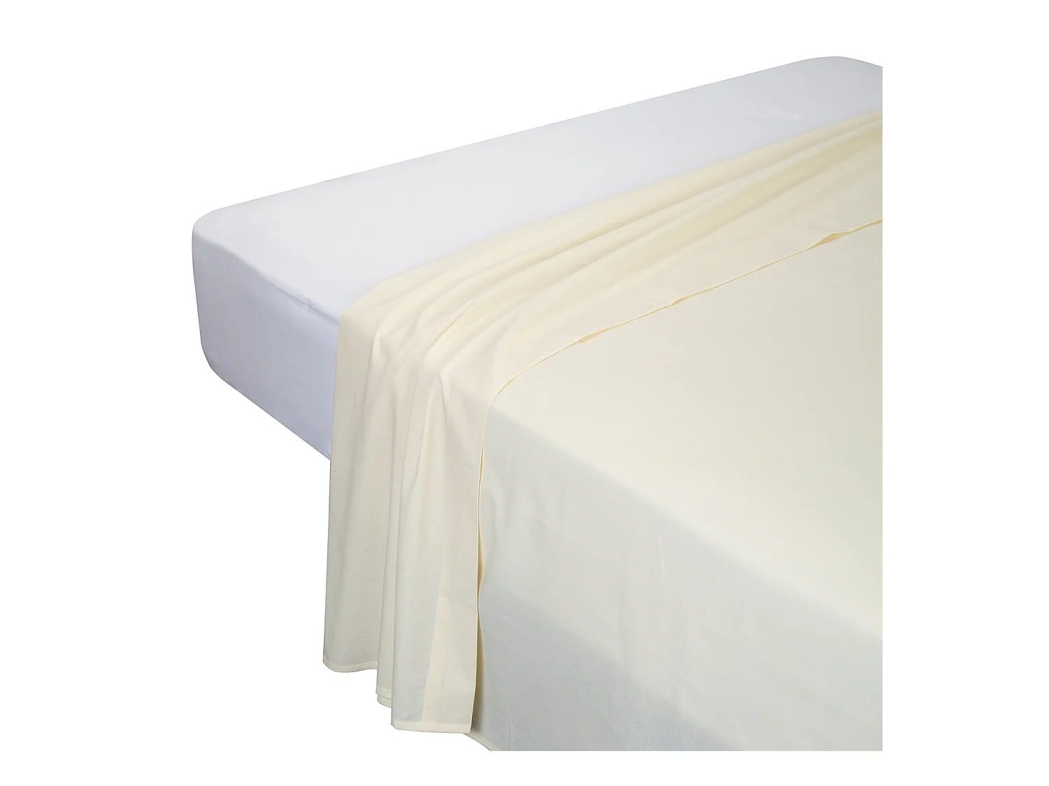 100% katoenen ademend bedlinnen 150 thread count beige kleur