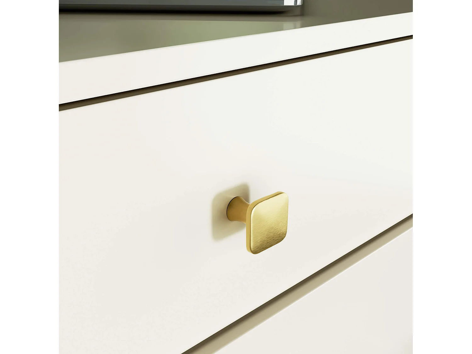 MOBI Dressoir 60 cm met 4 Lades - Kasjmier met Gouden Handgrepen