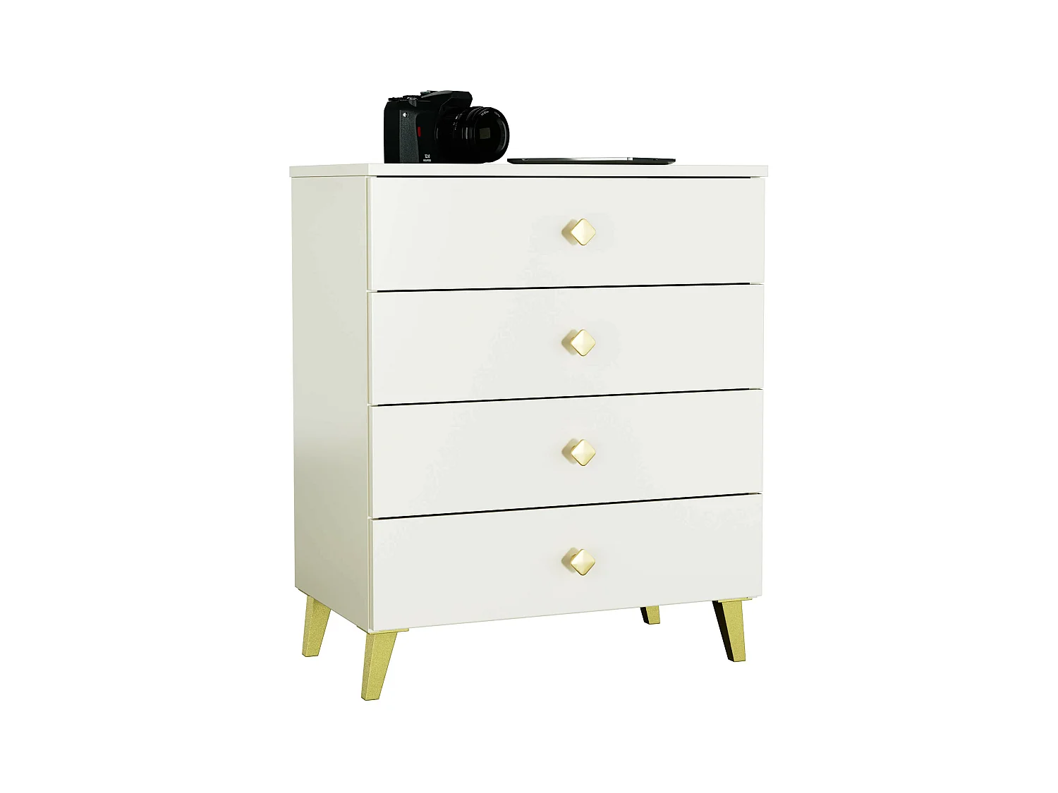 Commode AKORD MOBI Cachmire 60 cm 4 tiroirs 60x37x73 cm