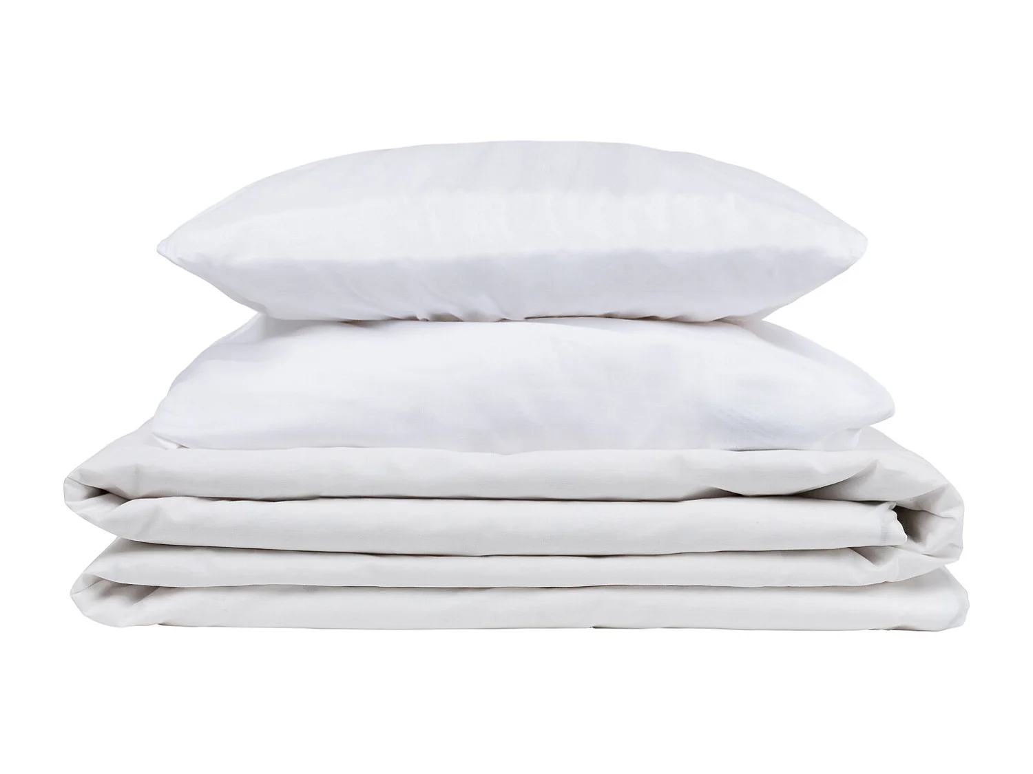 Set dekbedovertrek 100% katoen ademend 150 thread count wit