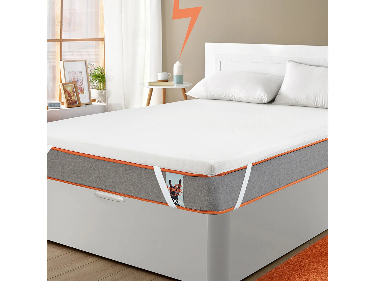 Topper Sobrecolchón 5cm viscoelástico 160x190cm WHAT THE SLEEP