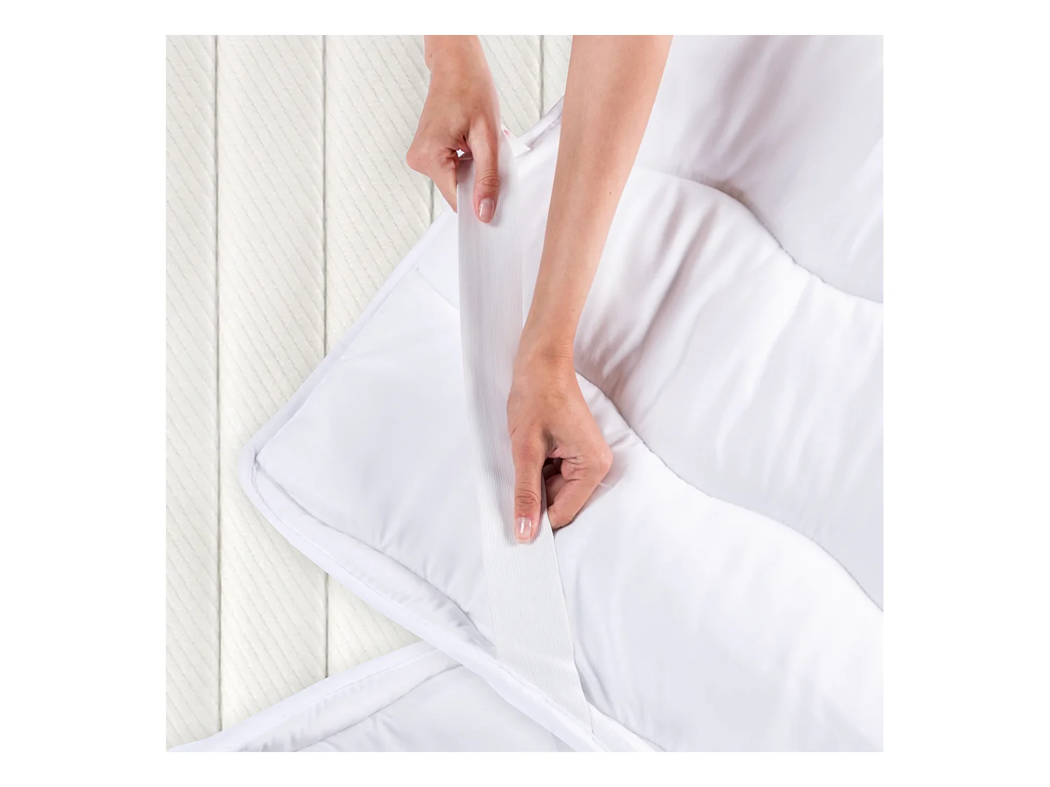 Topper Sobrecolchón 3cm de fibra 140x190cm WHAT THE SLEEP