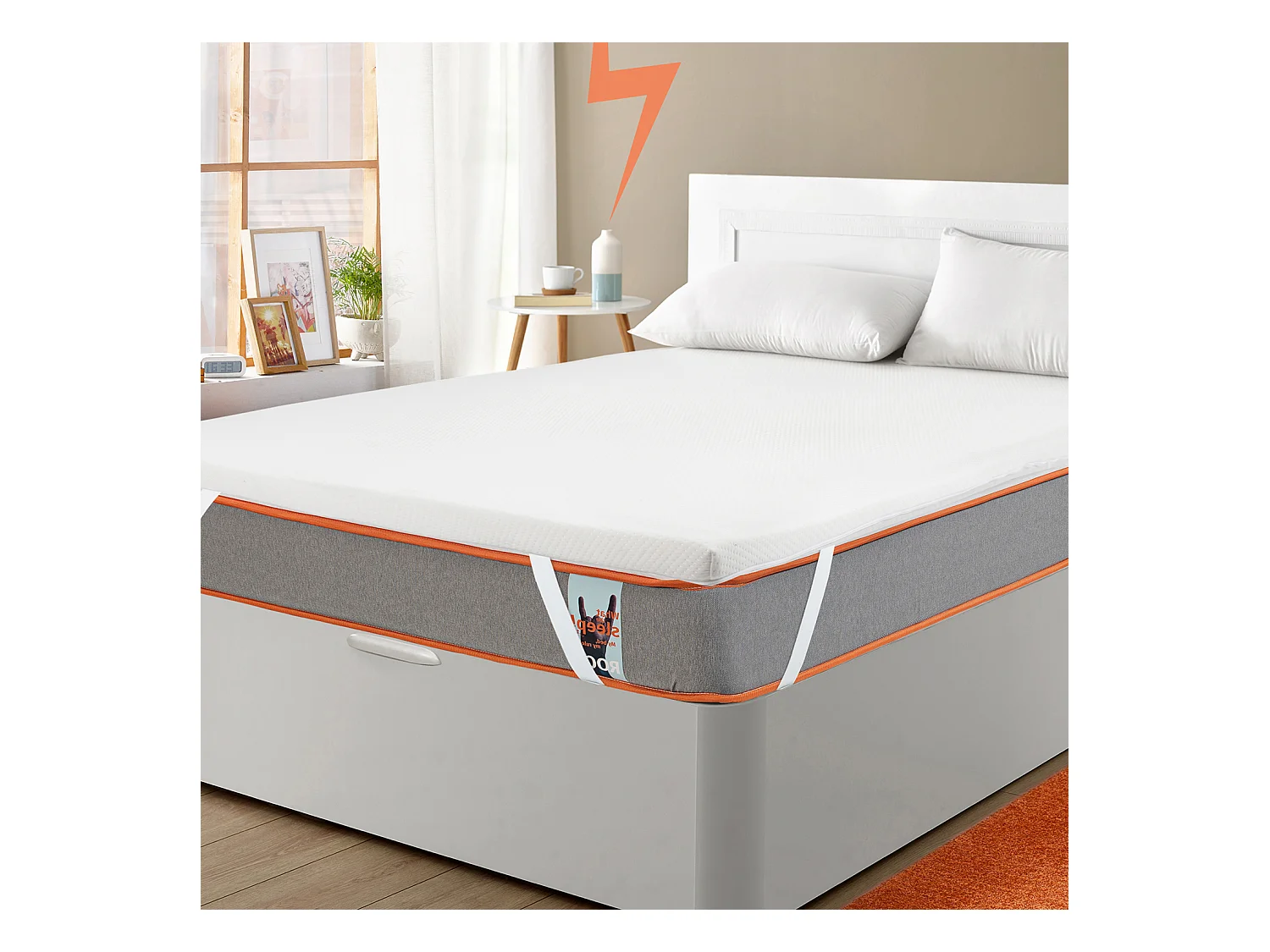 Topper Sobrecolchón 5cm viscoelástico 180x200cm WHAT THE SLEEP