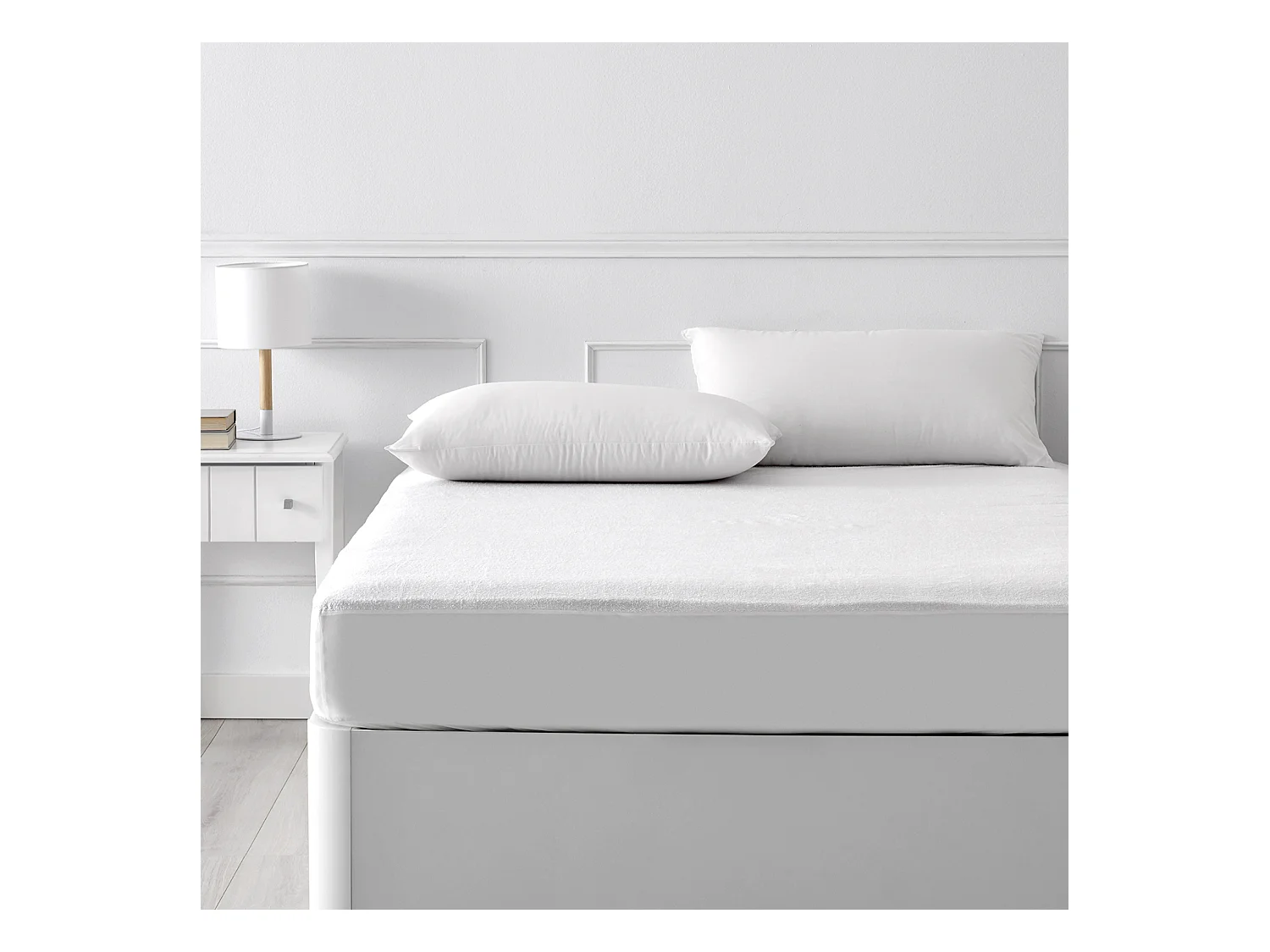 Waterdichte matrasbeschermer van badstof met aloë vera