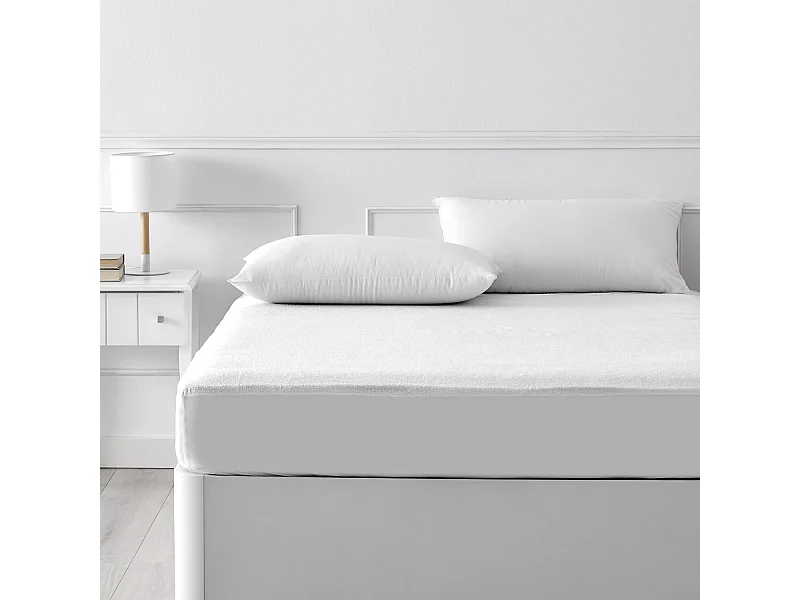 Protège-matelas en tissu éponge Aloe vera