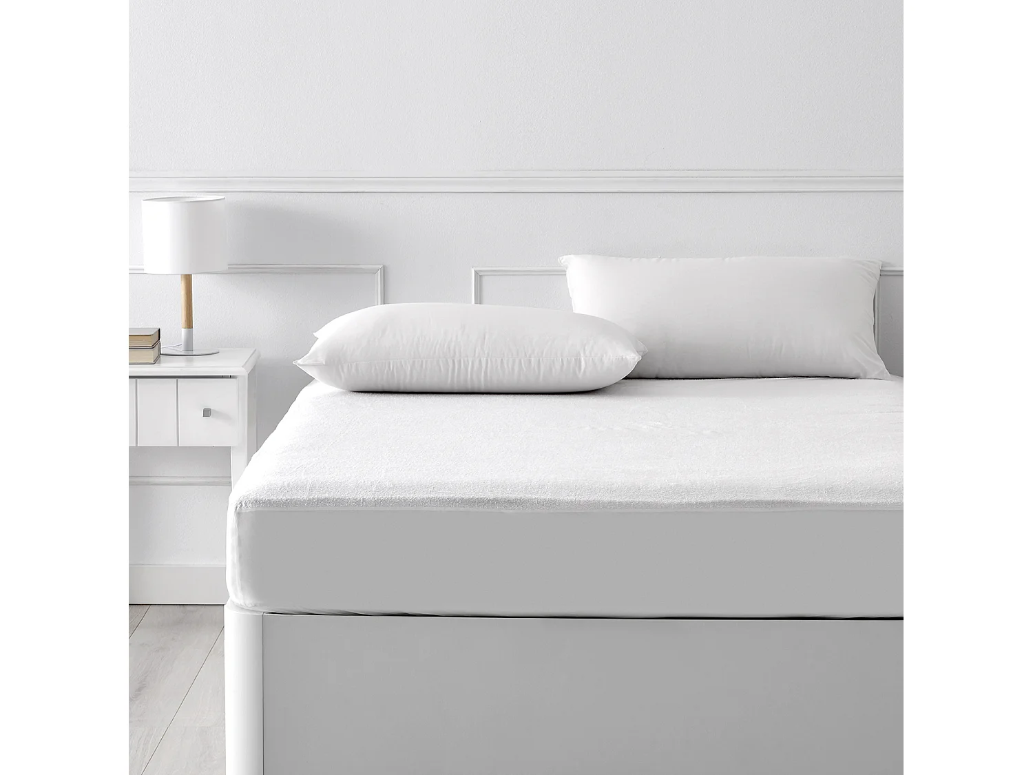 Coprimaterasso da 160 x 196 cm in cotone e poliestere da 3 cm - DERMO di PIKOLIN HOME