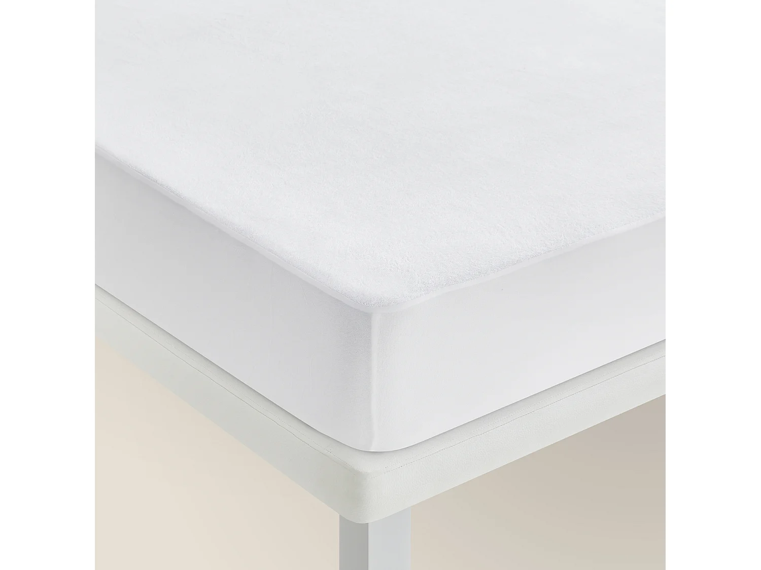 Protège-matelas imperméable 80 x 196 cm, coton, polyester et Aloe Vera - Pikolin Home DERMO