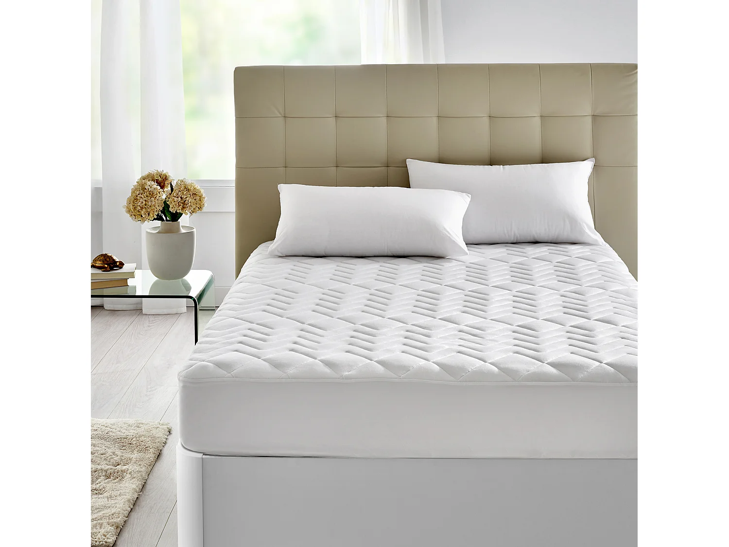 Protège-matelas de 140 x 196 cm en tENCEL™ de 3 cm - TERMO de PIKOLIN HOME