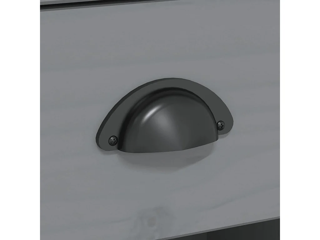 Buffet BODO gris 115,5x43x200,5 cm bois massif de pin