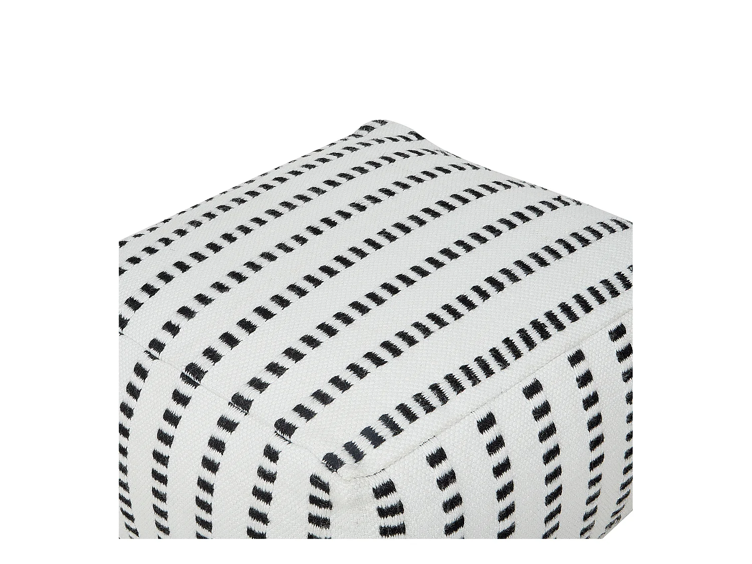 Puf GAJAN Blanco 50 cm 50 cm 30 cm