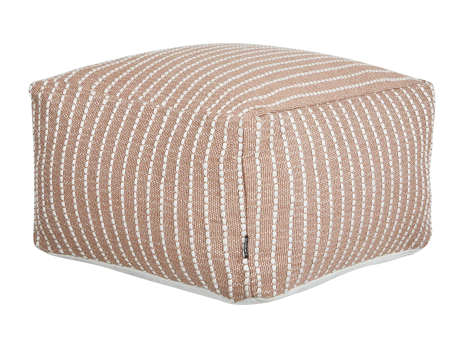 Pufe ZAHRI Castanho dourado 50 cm 50 cm 30 cm