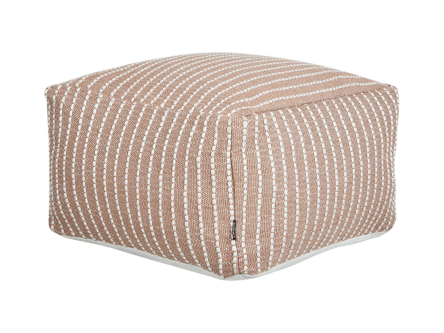 Pouf ZAHRI Tissu Marron doré