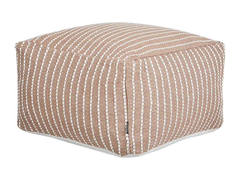 Pufe ZAHRI Castanho dourado 50 cm 50 cm 30 cm