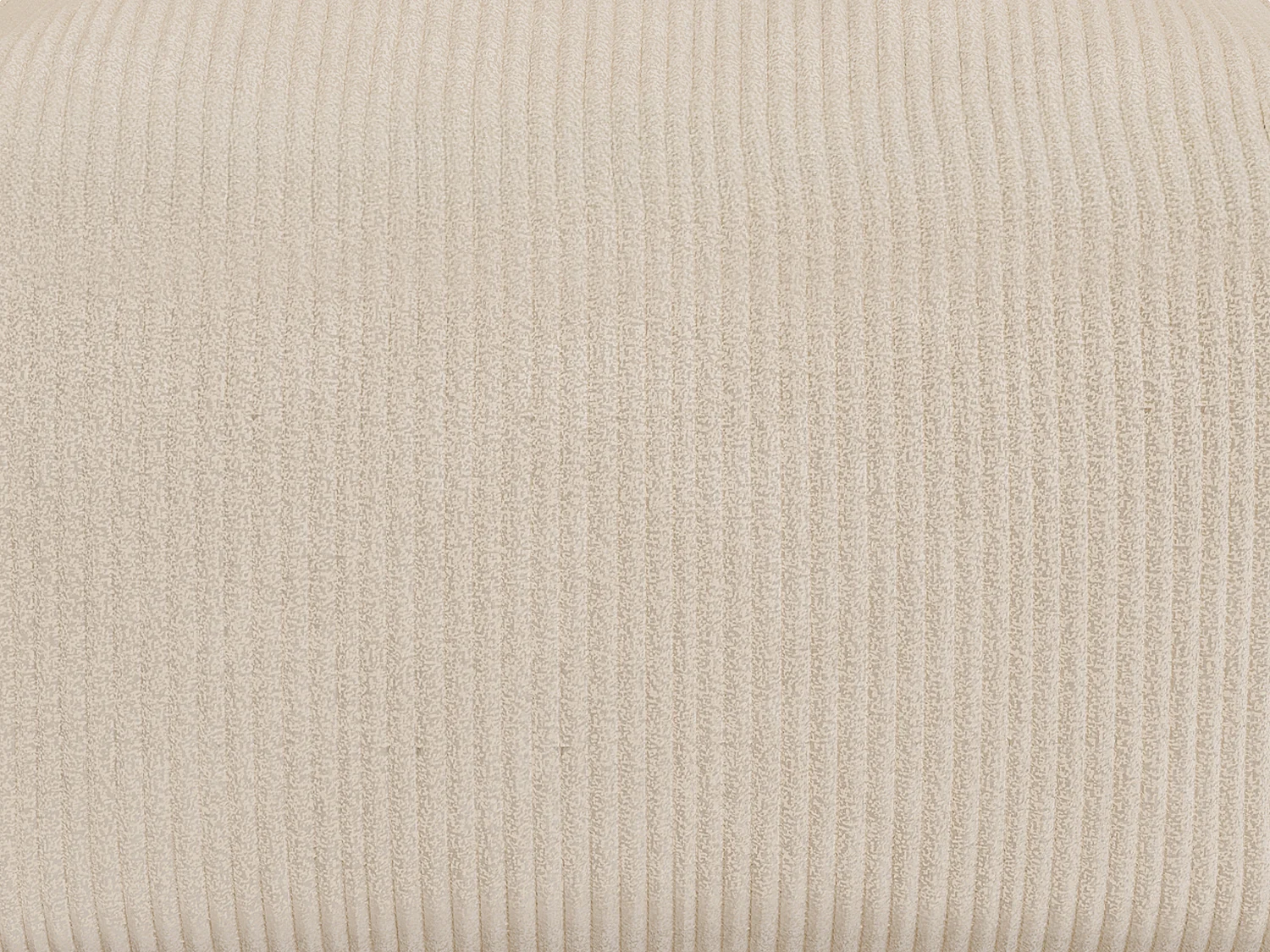 Divano angolare modulare con poltrona e pouf in velluto a coste Beige - NOUMARA