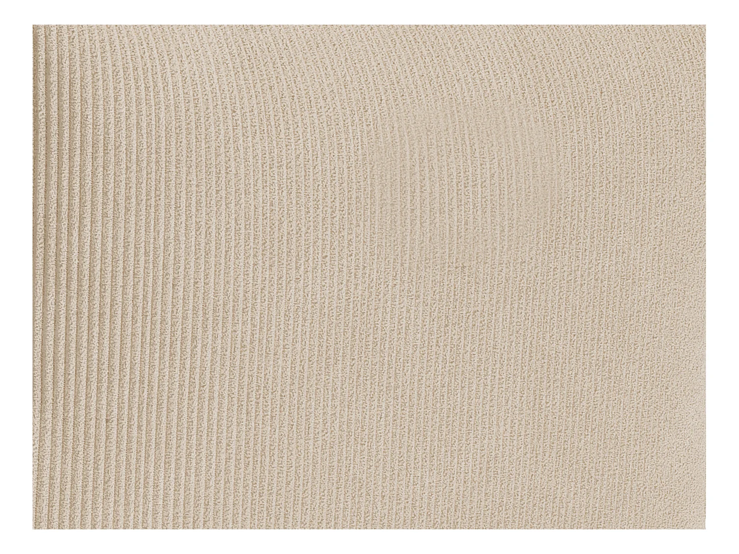 Modulaire zitbank met poef van beige ribfluweel NOUMARA