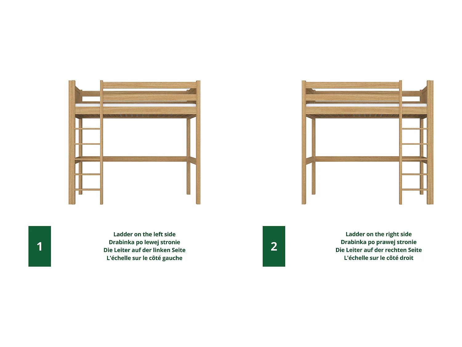 HOCHBETT N06 Eiche Natur 100x200