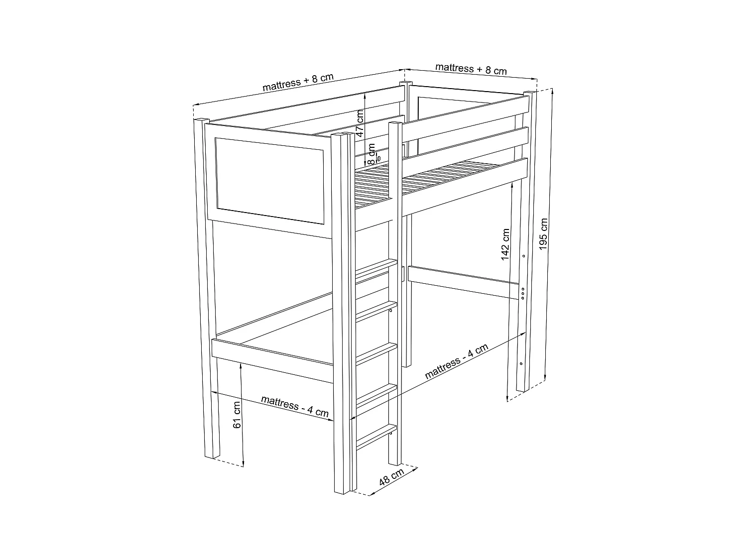 HOCHBETT N06 Grau 90x200