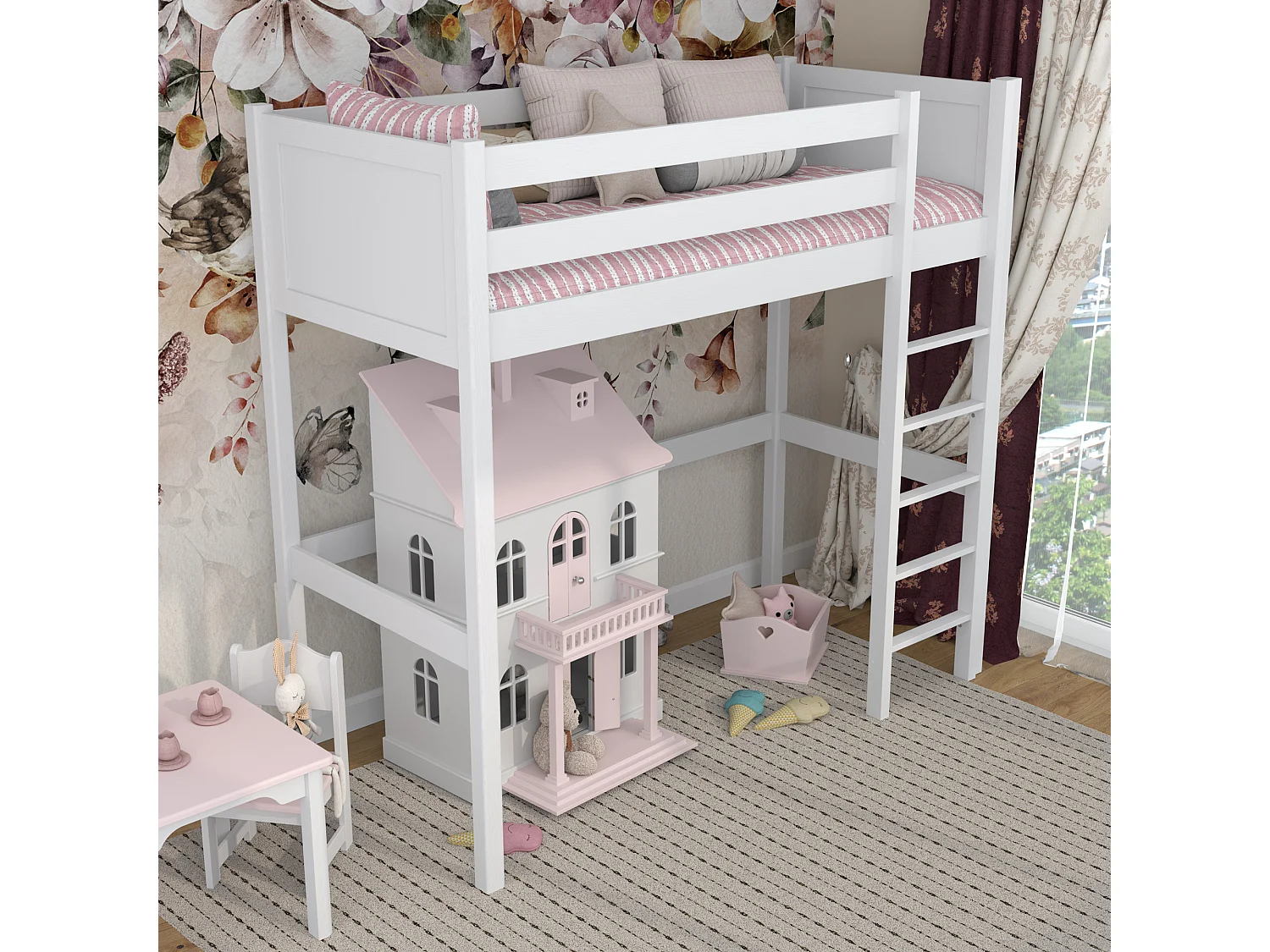 HOCHBETT N06 Weiß 120x180