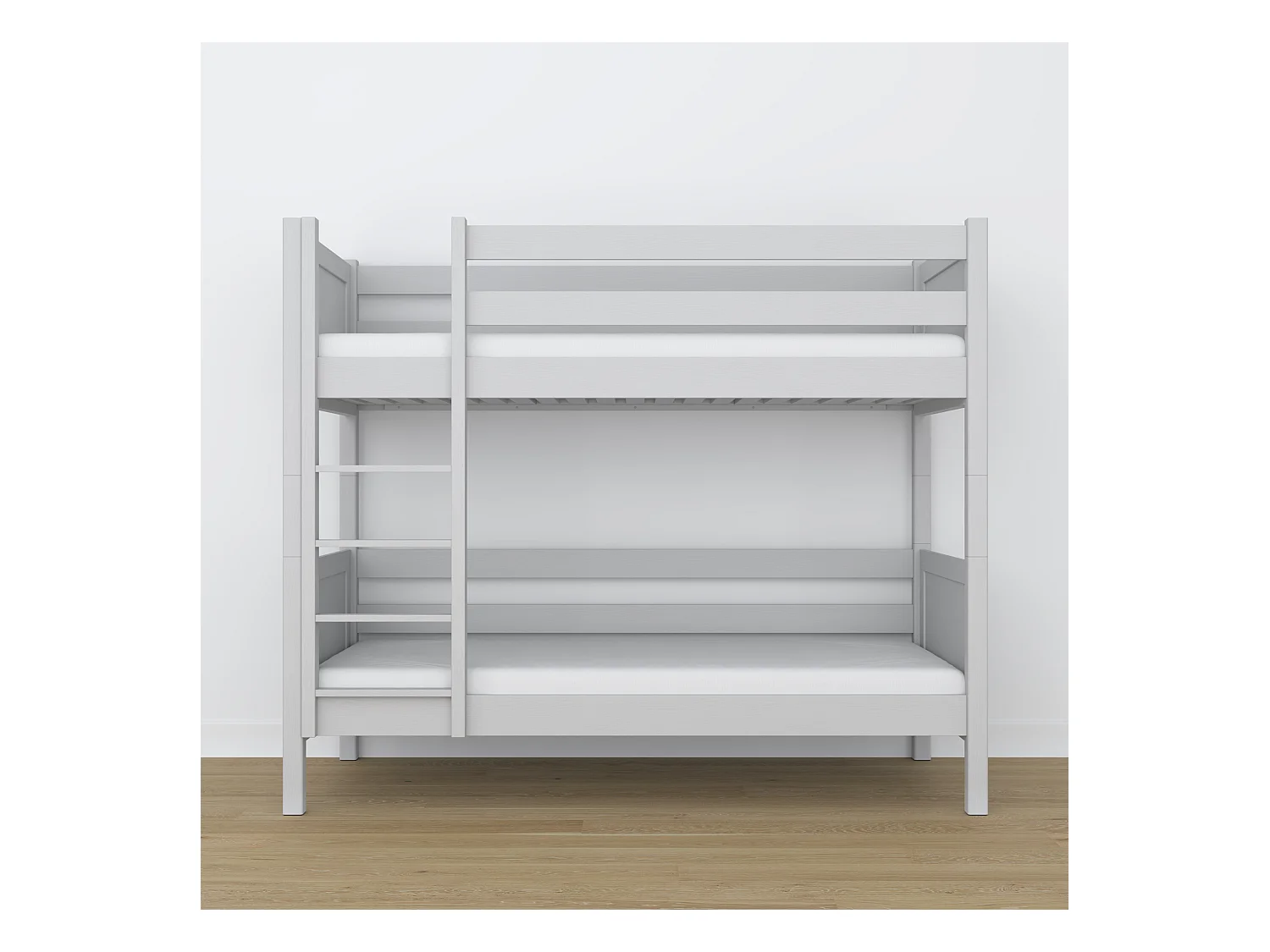 Lit superposé en bois N02 Gris 100x180