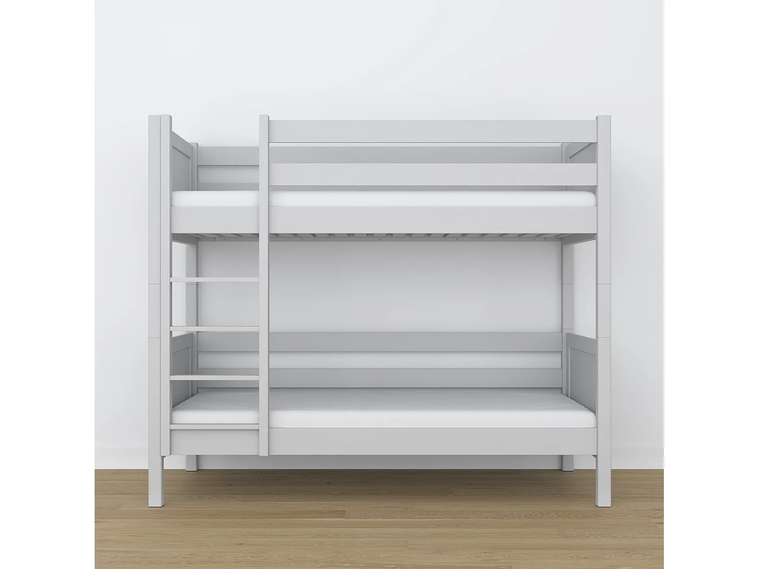 Lit superposé en bois N02 Gris 120x200