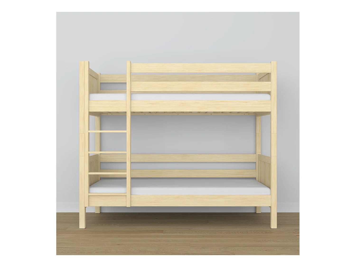 Lit superposé en bois N02 Pin Clair 100x180