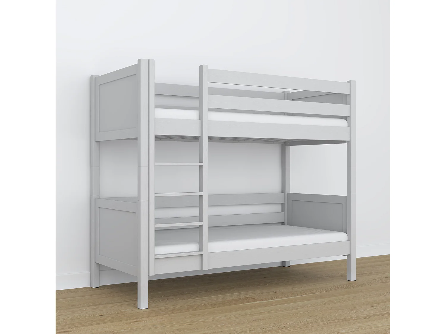 Lit superposé en bois N02 Gris 80x190