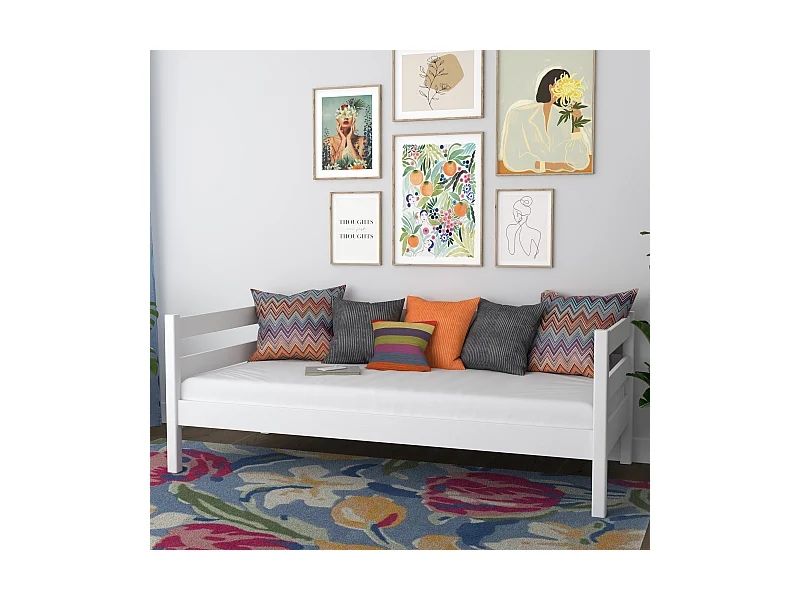 TAGESBETT Weiß 90x200