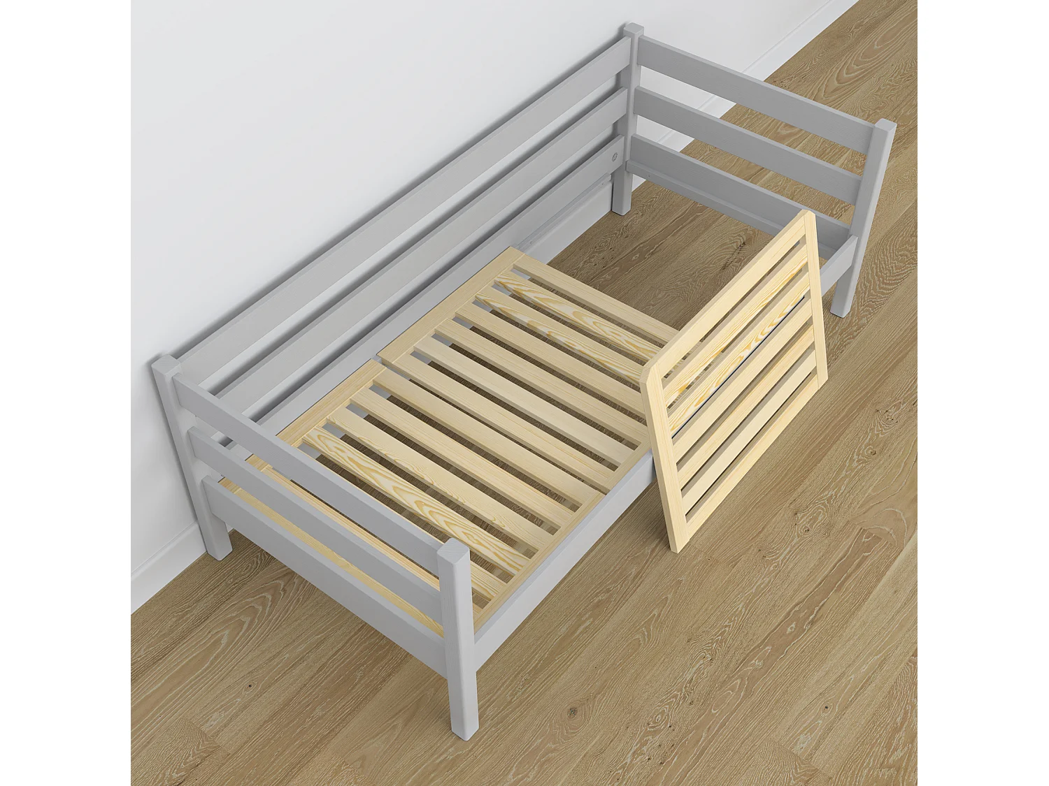 TAGESBETT Grau 100x190