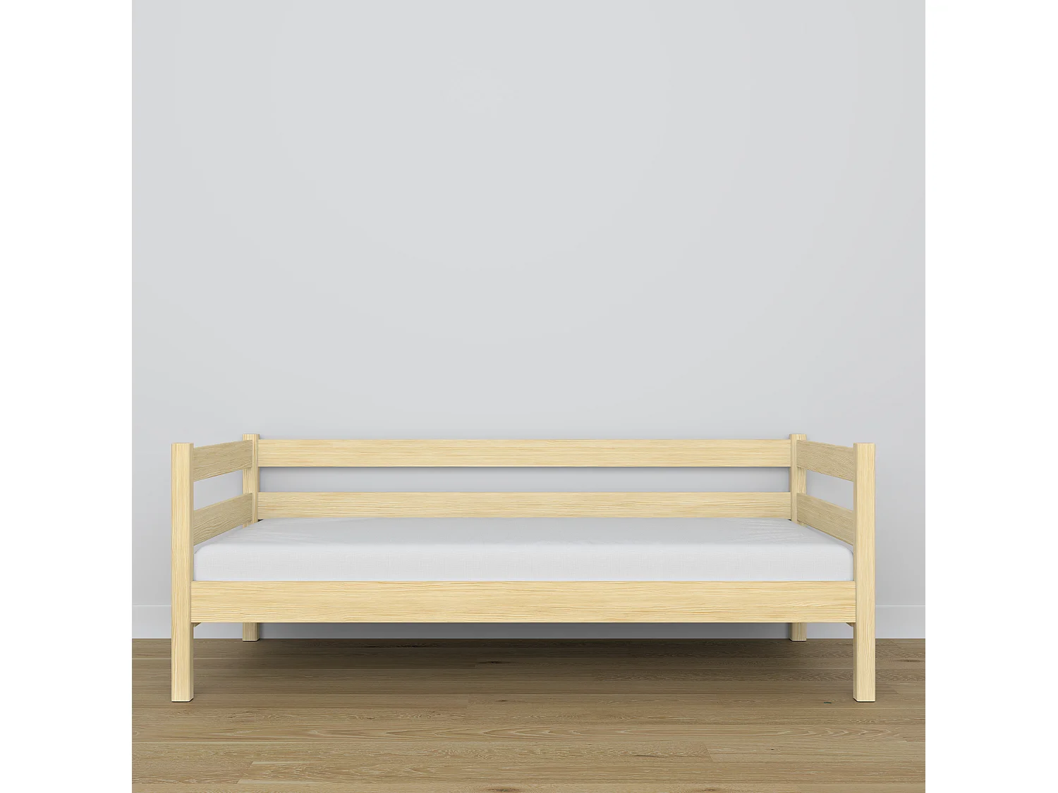 Lit banquette en bois N01 Pin Clair 90x200