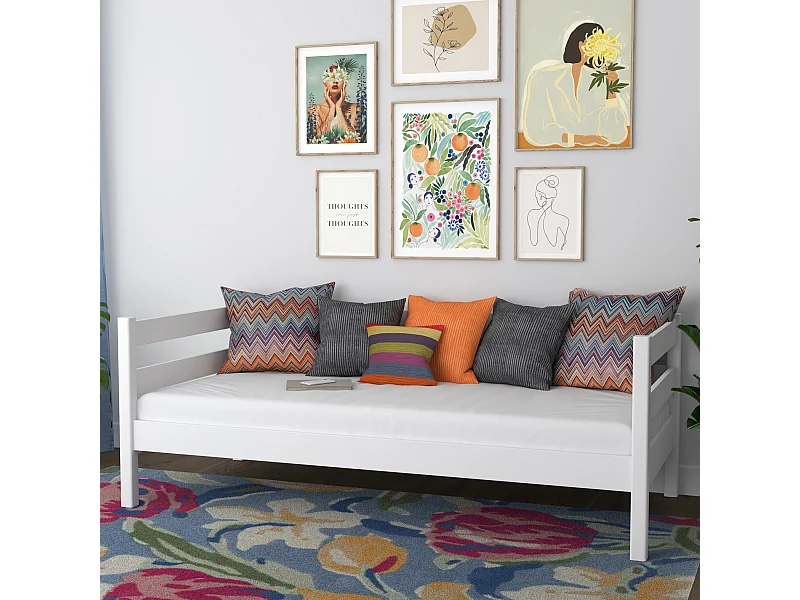 TAGESBETT Weiß 120x180