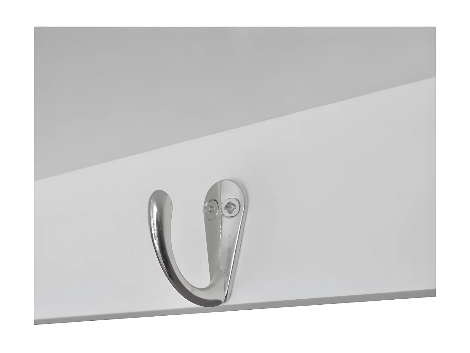 Etagère murale de cuisine murale 4 tiroirs 4 étagères bois blanc Kapci