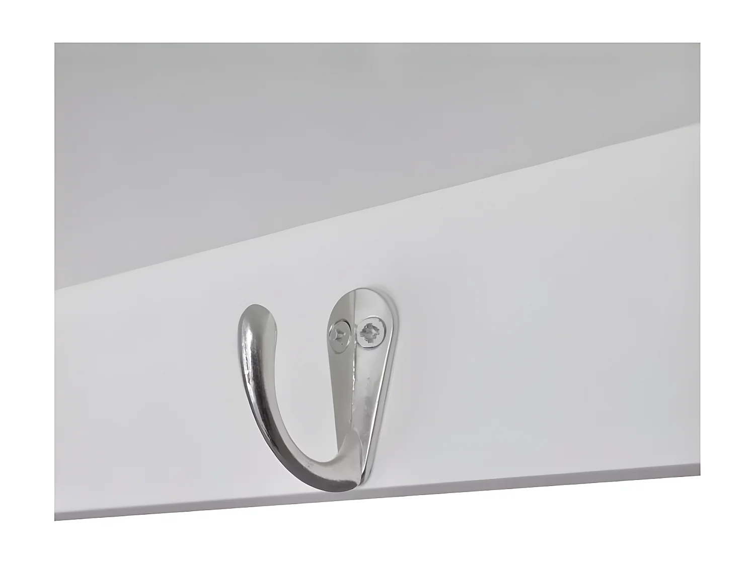 Etagère murale de cuisine murale 4 tiroirs 4 étagères bois blanc Kapci