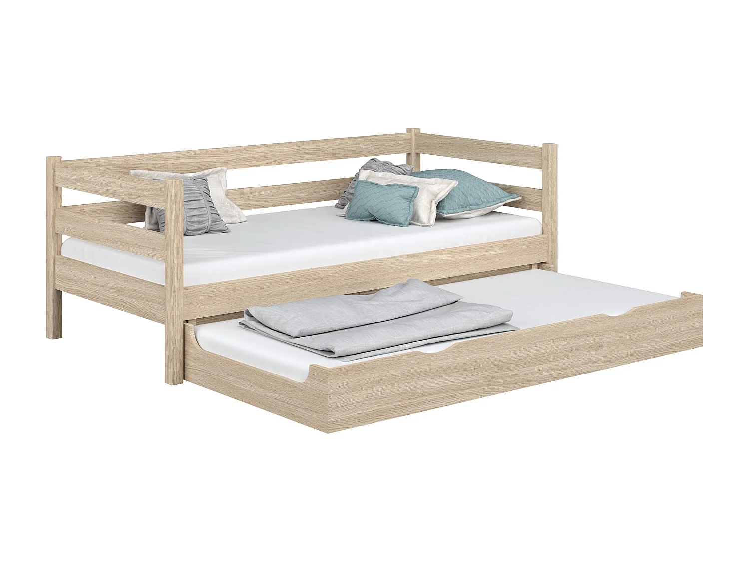 AUSZIEHBETT N01S Sonoma Eiche 120x200
