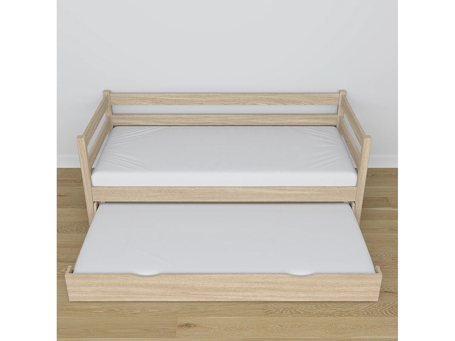 AUSZIEHBETT N01S Sonoma Eiche 120x200