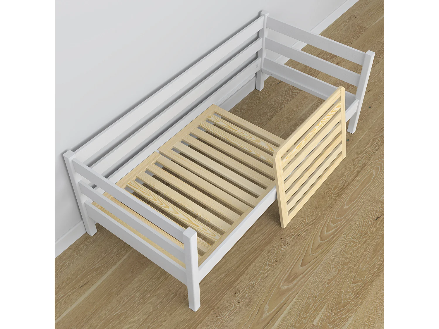 Lit banquette gigogne N01 Blanc 90x200