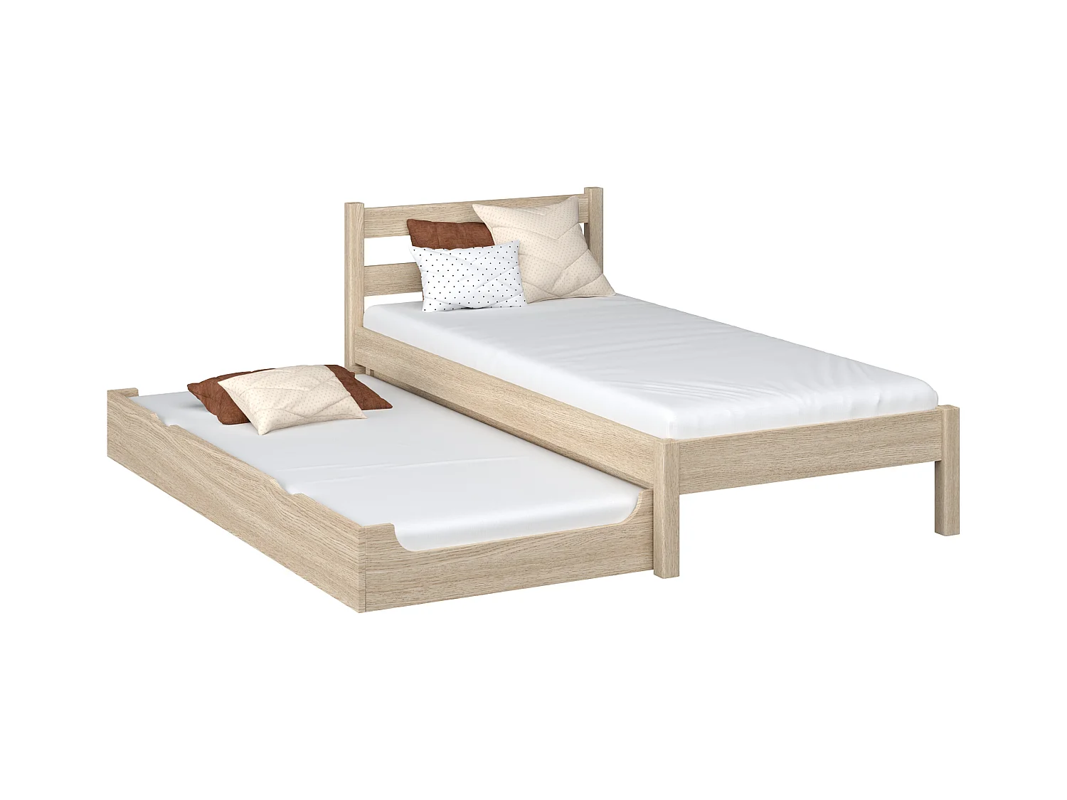 AUSZIEHBETT N01 Sonoma Eiche 80x190