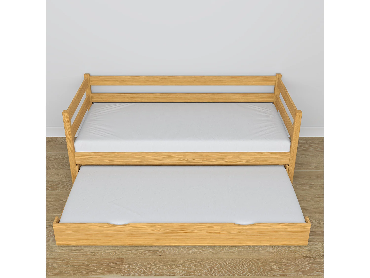 AUSZIEHBETT N01S Naturkiefer 100x180