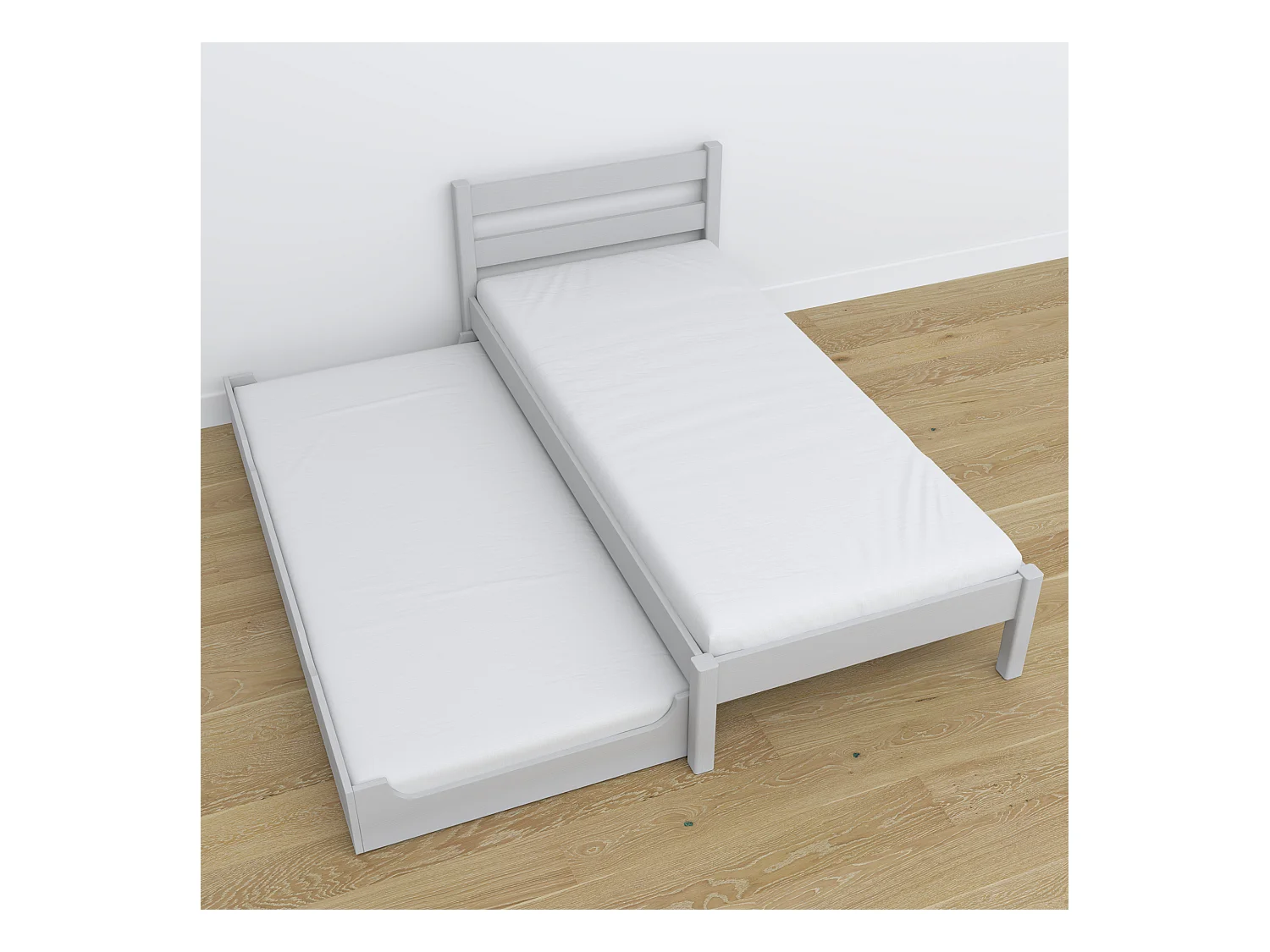AUSZIEHBETT N01 Grau 80x190