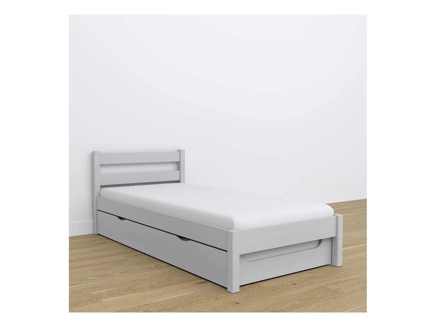 AUSZIEHBETT N01 Grau 80x190