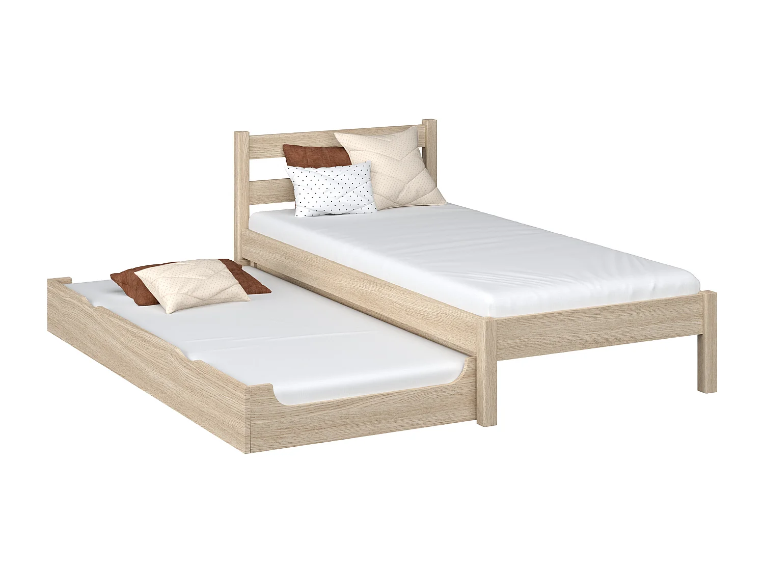 AUSZIEHBETT N01 Sonoma Eiche 100x190