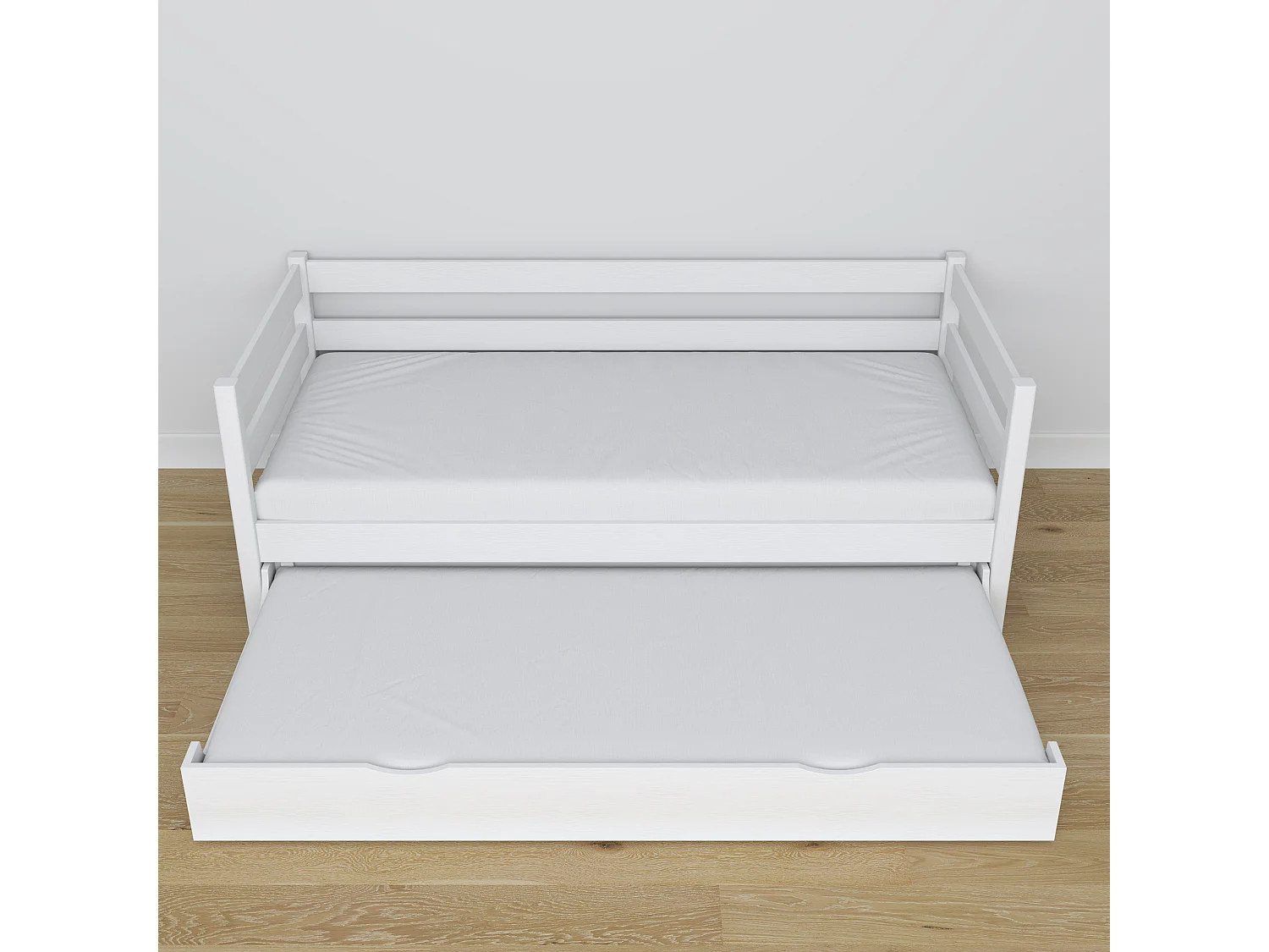 AUSZIEHBETT N01S Weiß 100x200