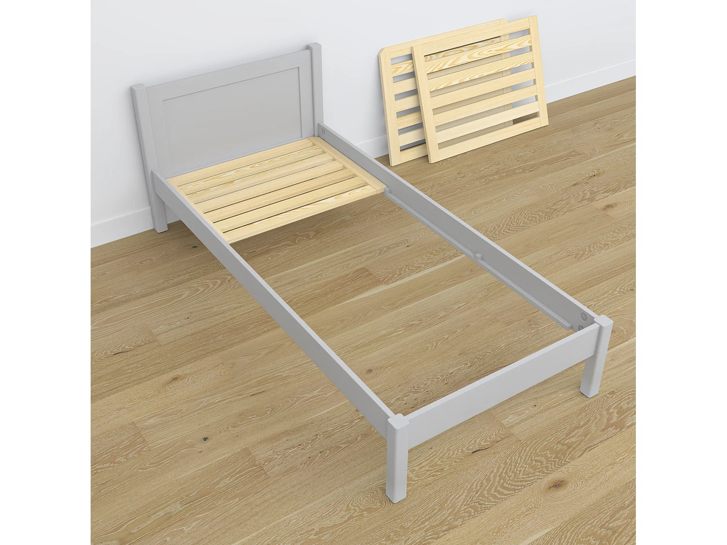 AUSZIEHBETT N02 Grau 80x180